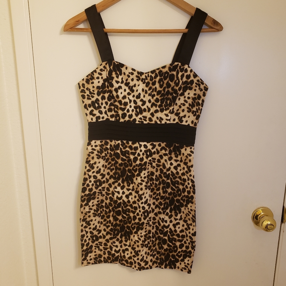 Leopard Print Forever 21 Sweet heart Dress.